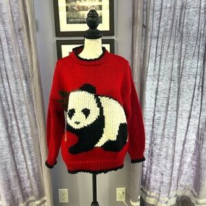 Evian II Panda Knit Sweater